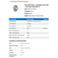 thumbnail image 2 of Rear Brake Rotor - Compatible with 1988 - 1993 Saab 900 B202L FI 1989 1990 1991 1992, 2 of 2