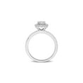thumbnail image 3 of 1.42 Carat (Ctw) Lab-Created Oval Halo Moissanite Engagement Ring in Sterling Silver for Women, 3 of 6