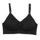 thumbnail image 1 of Mujeres sexy embarazadas inalámbrico push up sujetador ropa interior abierta frente hebilla bralette (negro XL), 1 of 5