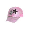 thumbnail image 1 of Clover Stars with Checkered Diamonds Trucker Hat - Pink, 1 of 2