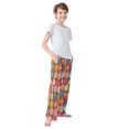 thumbnail image 3 of FORMRS Boys Pajama Pants with Pockets Size 6-8Y Kids Lounge Sleep Bottoms, Beige Jar, 3 of 8
