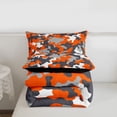 thumbnail image 4 of Erosebridal Full Size Camouflage Comforter Set 3Pcs Bedding Set Teens 1 Comforter & 2 Pillowcases(Twin,Orange), 4 of 7