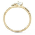 thumbnail image 3 of Luxe Jewelry Designs Women's IP Rose Gold Plated Stainless Steel Ring with Pear Shaped CZ - Size 10, 3 of 4