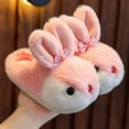 thumbnail image 3 of Fozruso Girls Slippers Cozy Cartoon Indoor Footwear For Kids Warm Soft Sole Home Comfort,Winter Slippers Sizes 8.5 Little Kid(2-2.5 Years), 3 of 6