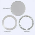 thumbnail image 2 of 2X Ceiling Speaker Grille, 4-Inch Ceiling Embedded Audio Speaker Grille(Silver), 2 of 6