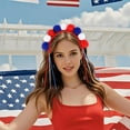 thumbnail image 2 of Xihbxyly Diademas Del Día de La Independencia, Accesorios para El Cabello con Banderas de Rayas Coloridas, Decoración Elegante y Versátil para Fiestas, Cómodas para Usar Todo El Día, Reuniones Famili, 2 of 7
