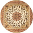 thumbnail image 1 of Ahgly Company Indoor Round Medallion Brown Traditional Area Rugs, 5' Round, 1 of 4