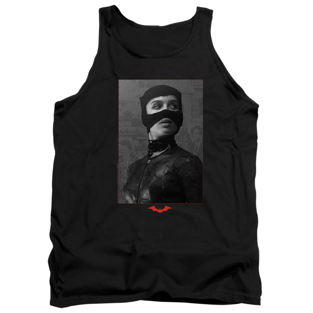 The Batman (2022) Unisex Adult Tank Top, Catwoman Worn Portrait, Large