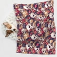 thumbnail image 6 of Pofeuu Skull record artist Print Puppy Blanket,Dog Blankets,Pet Blanket Cozy Cat Blankets for Indoor Cats, Fuzzy Pet Blanket for Kitten Doggy Dog Blankets-Small, 6 of 8