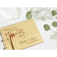 thumbnail image 6 of Darling Souvenir Personalized Engraved Laser Cut Wedding Guest Book Wooden Cover Sign-in Book Registry Guestbook Scrapbook-1S, 6 of 7
