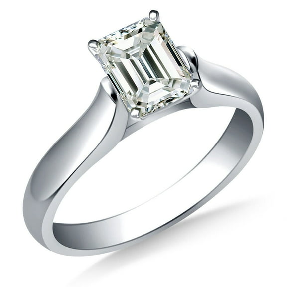 Octagon Moissanite Bridal Ring, 2.00 Cts Diamond Bridal Ring, White Gold Matching Ring, Moissanite Engagement Ring, Anniversary Ring Gift