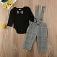thumbnail image 5 of Wsevypo Baby Brother and Sister Matching Outfits Little Brother Romper Suspender Pants Big Sister Tops Overall Skirt Clothes, 5 of 5