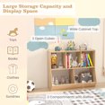 thumbnail image 6 of Giantex 5-Cubby Toy Storage Organizer, Wooden Kids Bookshelf, Bookcases for Playroom, Natural, 6 of 7