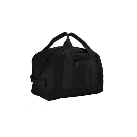 DALIX 12" Mini Duffel Bag Gym Duffle in Black