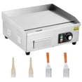 thumbnail image 1 of Commercial Electric Grill for Precise Cooking - 22 in Countertop Teppanyaki Flat Grill, Non-Stick Plate, Stainless Steel Build, Adjustable Temperature Control, 110V, 1 of 26