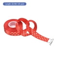 thumbnail image 2 of Uxcell Grosgrain Ribbons 25 Yards 1 Inch Deep Red with Gold Dots Ribbon Bow Decoration for Crafts Gift DIY, 2 of 5