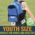 thumbnail image 3 of Bolsa de fútbol juvenil Athletico Soccer Mochila de baloncesto azul, 3 of 9