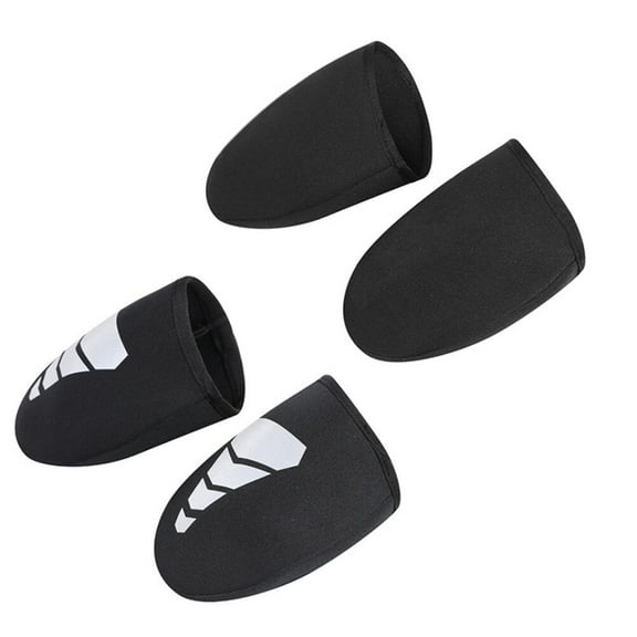 CIMAXIC Black Reflective Cycling Shoe Covers for Bike Shoes, 2 Pairs,