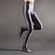 thumbnail image 3 of Medias de satén brillantes opacas brillantes para mujeres de talla grande, gris oscuro, 3 of 5