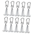 thumbnail image 3 of 10x Clavijas de anclaje Cola para cubierta Anclajes para tienda de campaña tensor de cuerda Plata Anclajes de tienda de espina de pescado, 3 of 8