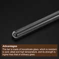 thumbnail image 4 of Unique Bargains 3.3 Borosilicate Glass Stick 7.87' Length 10mm Dia Stir Rod Round for Lab Kitchen Science 6Pcs, 4 of 5