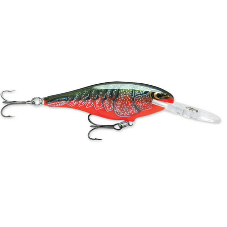 Shad Rap 08 Fishing lure, 3.125-Inch, Red Crawdad, The world's best running hardbait, hand-tuned and tank-tested at the factory. By (World's Best Fishing Lure)