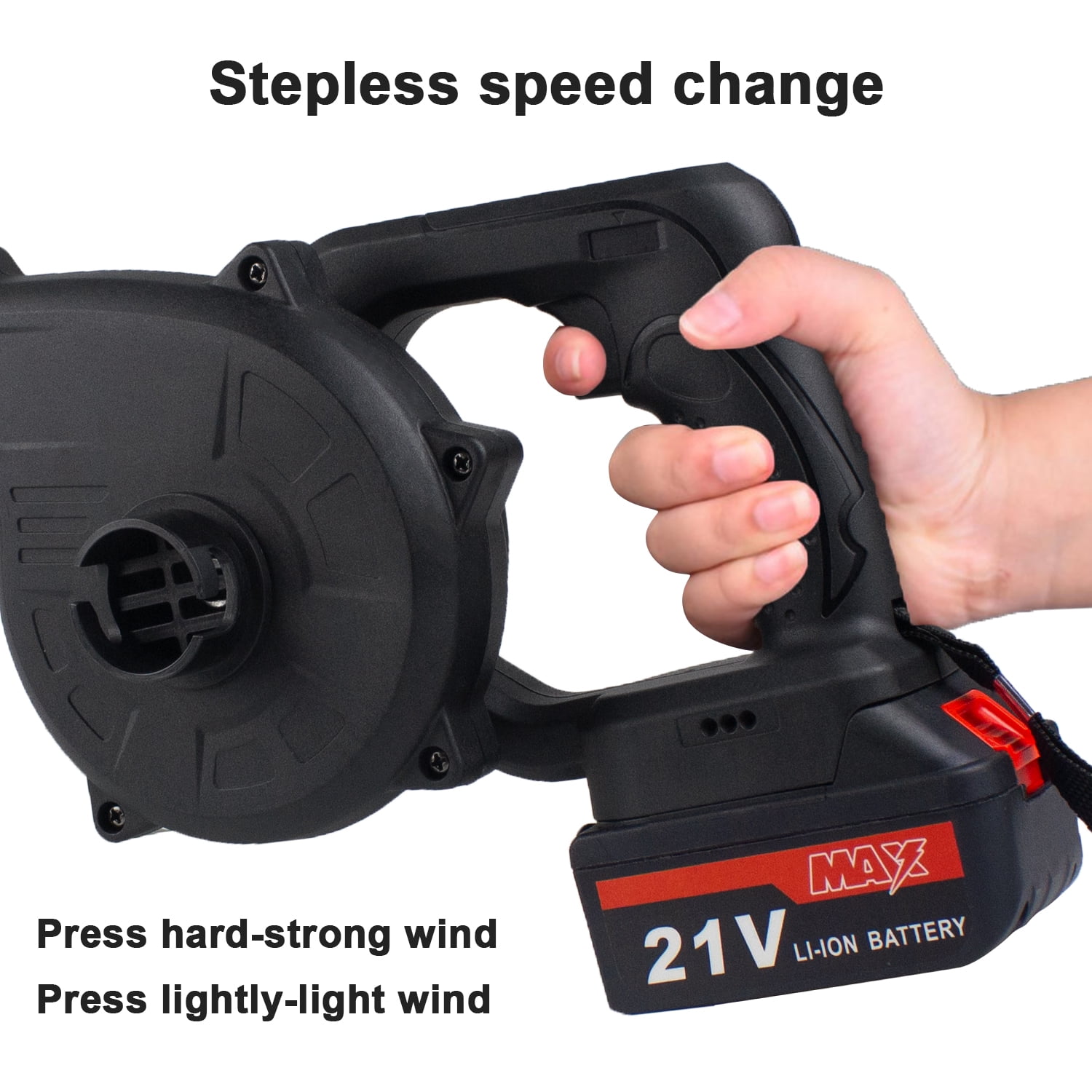 Tegatok Mini Leaf Blower, 2 in 1 Leaf Blower Cordless with Battery