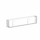 thumbnail image 2 of Estantería de pared transparente - Estanterías flotantes para libros y decoración, estantería de plástico blanco montada en la pared para revistas y organizador de tarros de especias de 17,71", 2 of 7
