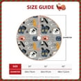 thumbnail image 3 of Daiia Dog Drawing Merry Christmas Tree Skirt , Xmas Large Lace-up Tree Skirt, Santa Snowflakes Rustic Home Decorations New Year Party Farmhouse Decor-30", 3 of 7