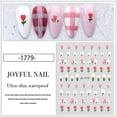 thumbnail image 3 of Calcomanías para decoración de uñas con flores de FloreceBien, diseño autoadhesivo 3D de flores de tulipán y hojas para manicura, 3 of 6
