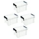 thumbnail image 5 of RomaMX 4pcs Hogar Sundies Organizador Caja de almacenamiento de plástico Artículos pequeños Estuche de almacenamiento, 5 of 7