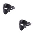 thumbnail image 3 of Wisewang Wide Application Half Face Mask For Various Occasions Half Face Masquerade Masks Made With Plastic Black 2Set, 3 of 6