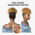 thumbnail image 4 of Ebo Instant Pony Synthetic Heat Resistant Draw String Ponytail Goal Digger Pineapple Wave 8” ( 4 Medium Brown ), 4 of 6