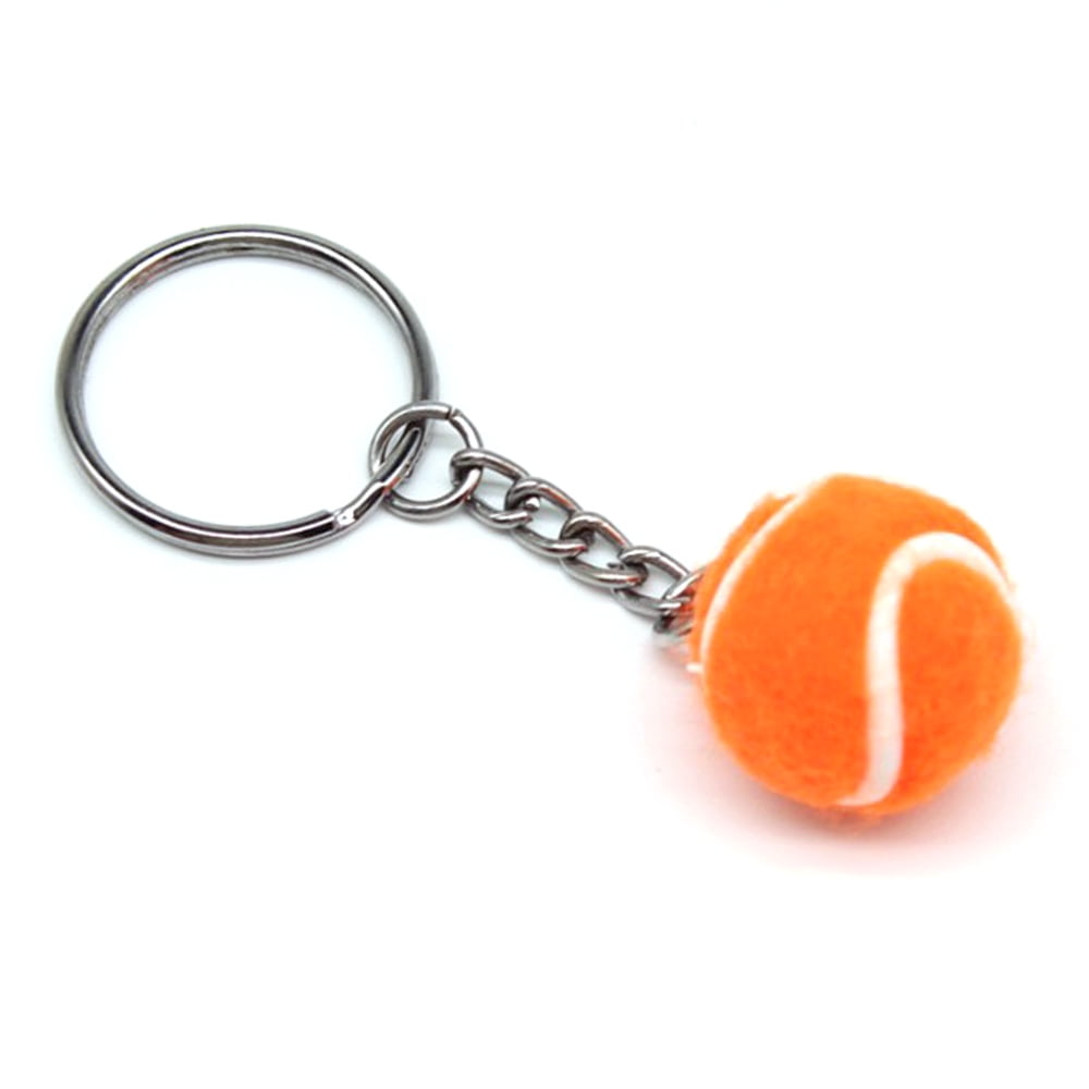 Mini Tennis Ball Key Chain Key Ring Decoration Accessory Gift for Sport