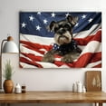 thumbnail image 3 of Miniature Schnauzer Dog 4th of July Painting Canvas, Patriot American Dog Canvas, American Flag Diamond Art Canvas,Perfect for Home Decoration Festival Gift, 3 of 4