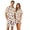 01#White, variant on Button Down Short Sleeve Pajama Top With Chest Pocket For Men Halloween Pumpkin Bat Print Elastic Waist Shorts Set