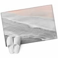 thumbnail image 2 of Grey Gradient Washable Small Entryway Area Rugs 2'x3', Sea Waves Sandy Beach Coastal Scenery Low Pile Throw Rug Non-Slip Sturdy Edge Binding Carpet for Front Door Floor Room Entry, 2 of 9