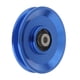 thumbnail image 2 of Polea de rodamiento para gimnasio, accesorio de aleación de aluminio resistente al desgaste, diámetro interior de 10 mm. 105 mm azul, 2 of 9