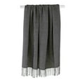 thumbnail image 2 of Contemporary Home Living Black and White Rectangular Waffle Knitted Acrylic Decorative Throw 50" x, 2 of 3