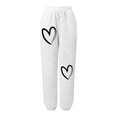 thumbnail image 4 of qolati Women's Cinch Bottom Sweatpants Trendy Print High Waist Drawstring Sporty Gym 2023 Jogger Pants Y2k Fall Clothes Athletic Fit Lounge Trousers with Pockets, 4 of 4