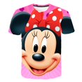thumbnail image 1 of Camisetas de Mickey Mouse para niños y niñas, camisetas de Disney con estampado 3D para niños, camiseta de dibujos animados de moda de verano, camiseta de cuello redondo, camiseta 13T Gao Jinjia LED, 1 of 2