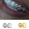 thumbnail image 6 of Trendy Hip Hop Teeth Fangs Round Star Shape Copper Body Jewelry Cosplay Teeth Accessories Suitable for Celebrations, 6 of 9