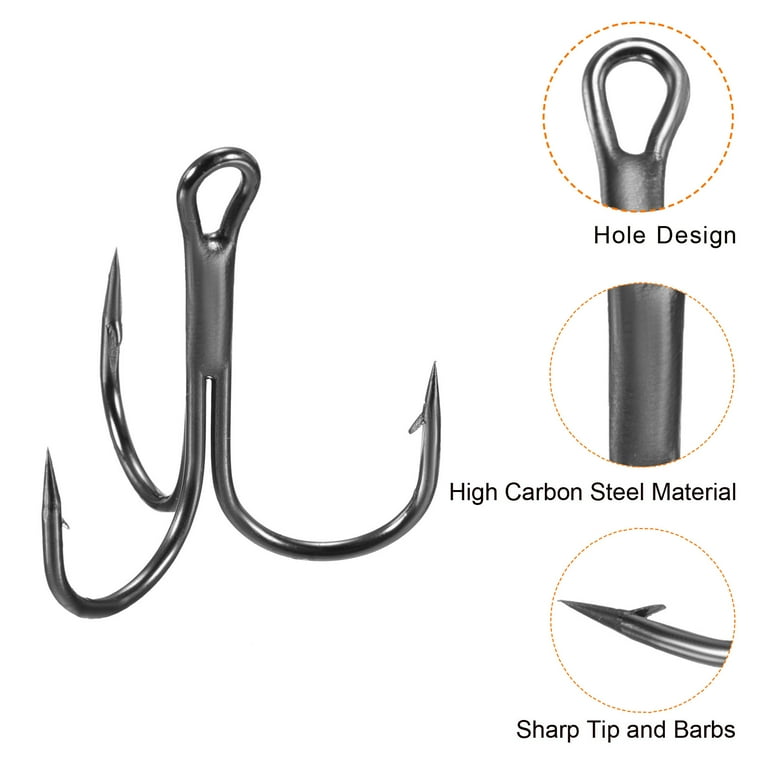 Unbranded Treble Hook Lot 100pcs Red Treble Fishing Hooks High Carbon Steel, Sharp Round Bend In Sizes #2 #4 #6 #8 Size 8 Octopus/Circle Hook Fishing Hooks Unbranded Treble Hook Lot 100pcs Red Treble Fishing Hooks High Carbon Steel, Sharp Round Bend In Sizes #2 #4 #6 #8 Size 8 Octopus/Circle Hook Fishing Hooks