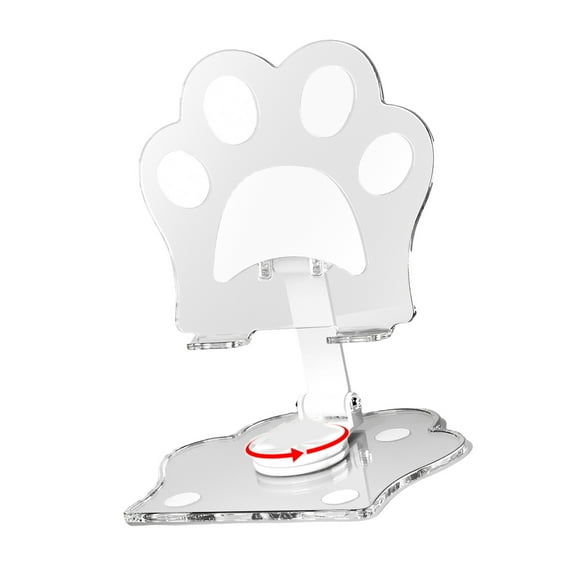 Clear Acrylic Desktop Stand Foldable clear Tablet Holder Adjustable Acrylic Stand for Secure Device Placement