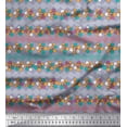 thumbnail image 1 of Soimoi Moss Tissu Georgette Forme Diamant & Imprimé Artistique Floral Tissu de Couture Yard 42 Pouces de Large, 1 of 1