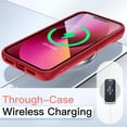 thumbnail image 6 of JETech Case for iPhone 13 6.1-Inch, Shockproof Phone Bumper Cover, Solid Color Matte TPU Frame, Anti-Scratch Clear Back (Red), 6 of 6
