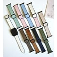thumbnail image 2 of ALMNVO Genuine Leather Wristbands Compatible with Apple Watch Bands 41mm 40mm 38mm 49mm 45mm 44mm 42mm Women Men, Genuine Leather Magnetic Strap for iWatch Series Ultra 9 8 7 SE 6 5 4 3 2 1 Band, 2 of 15