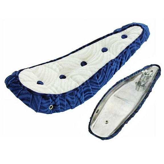 20" BIKE BICYCLE POLO SEAT WITH BOTTONS BL/WHITE. Bike part, Bicycle part, bike accessory, bicycle part