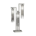 thumbnail image 2 of 30 Inch Table Lamp, 3 Lights, Faux Crystal Strand Shades, Chrome Metal, 2 of 5