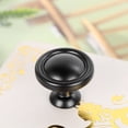thumbnail image 2 of 12 Pcs Boutons de Porte en Aluminium Poignée Ronde de Tirage de Porte Boutons d'Armoire de Cuisine Boutons de Tirage pour Armoire Garde-Robe (Noir Mat), 2 of 6